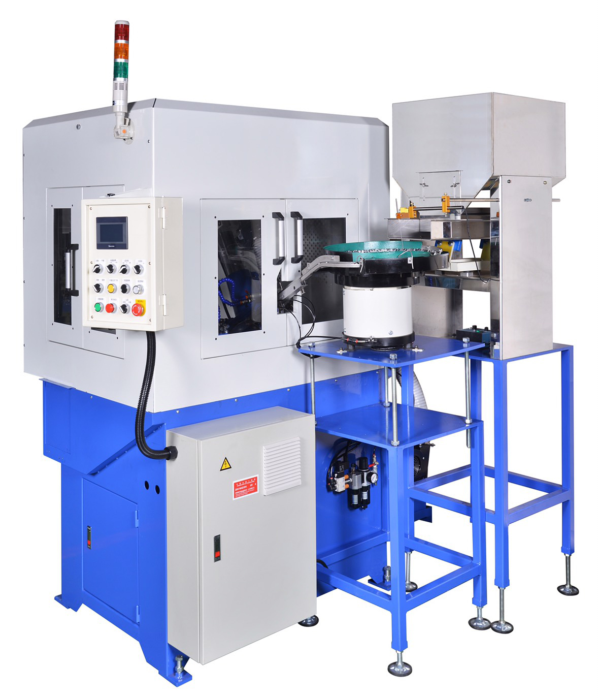 JT-6516E 全罩式鈑金附自動補料攻牙機
